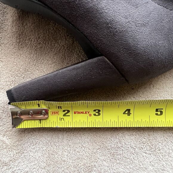 Sam Edelman Kent Microsuede Dark Gray Over the Knee Heeled Boots Women 6 Minimal - Picture 10 of 16